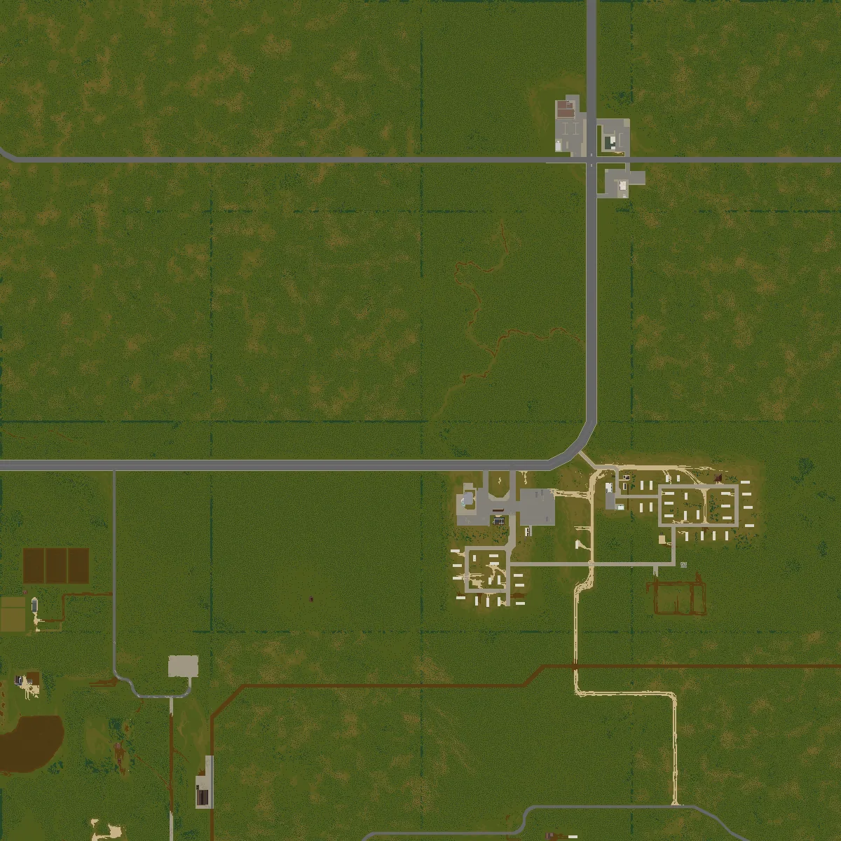 Project Zomboid Dixie map - the Dixie Highway rest stop and the Dixie Mobile Park trailers